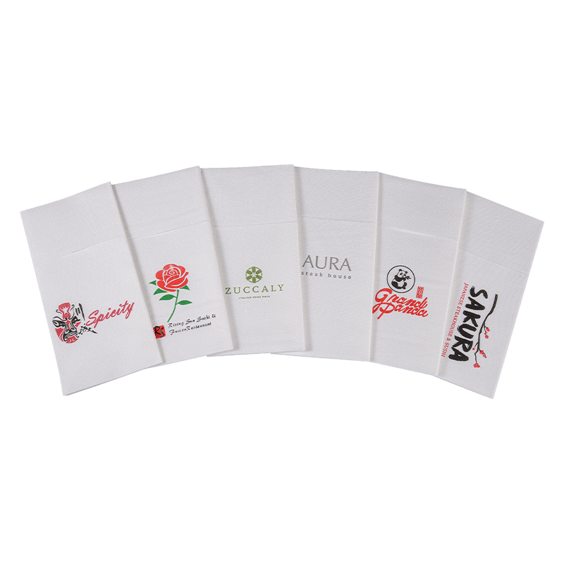 40x40 Napkins Airlaid Airlaid mềm với Pocket SJ1301